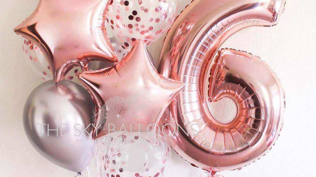 happy birthday balloons bouquet