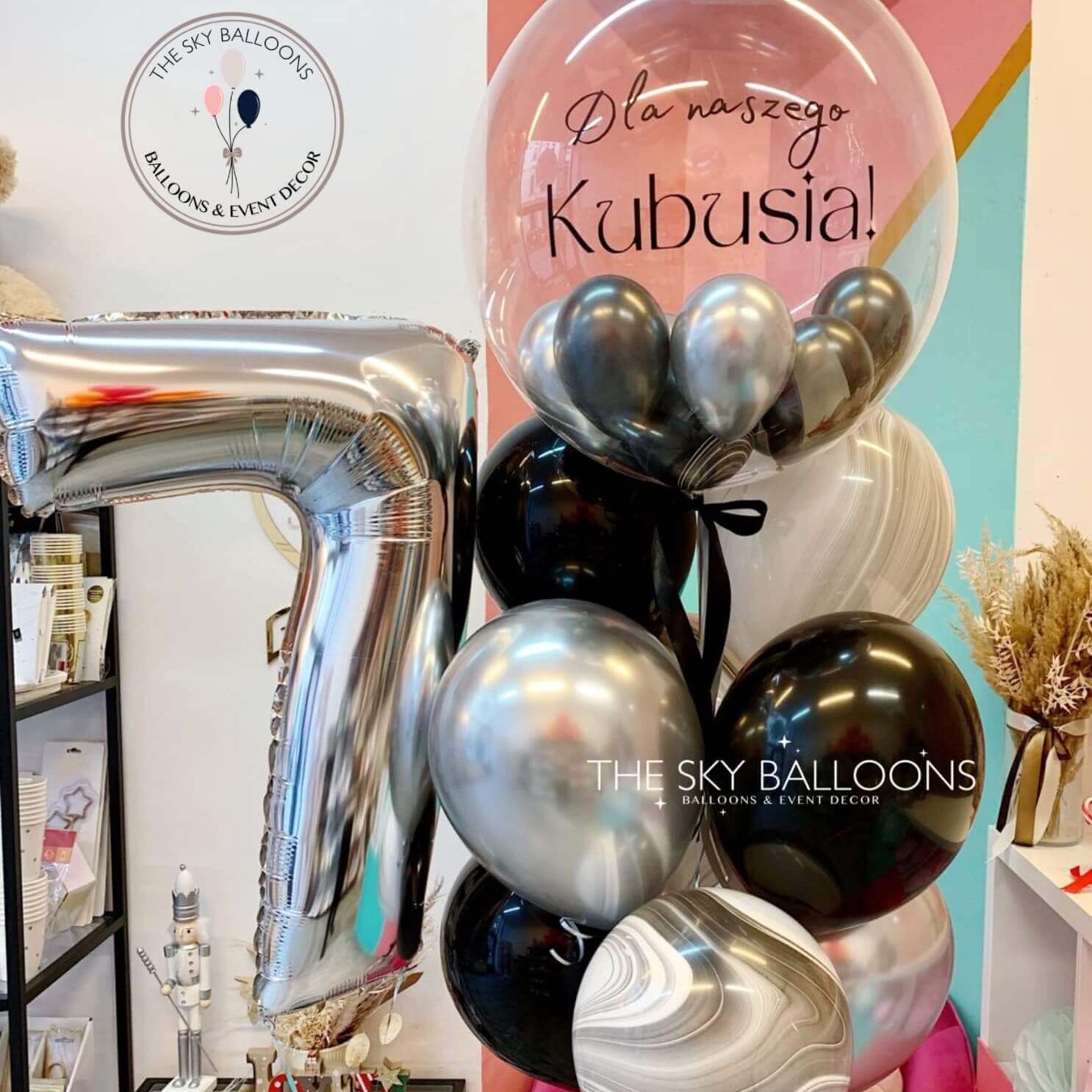 Make every celebration unforgettable with our vibrant Celebration 7 Balloon Bouquet options.