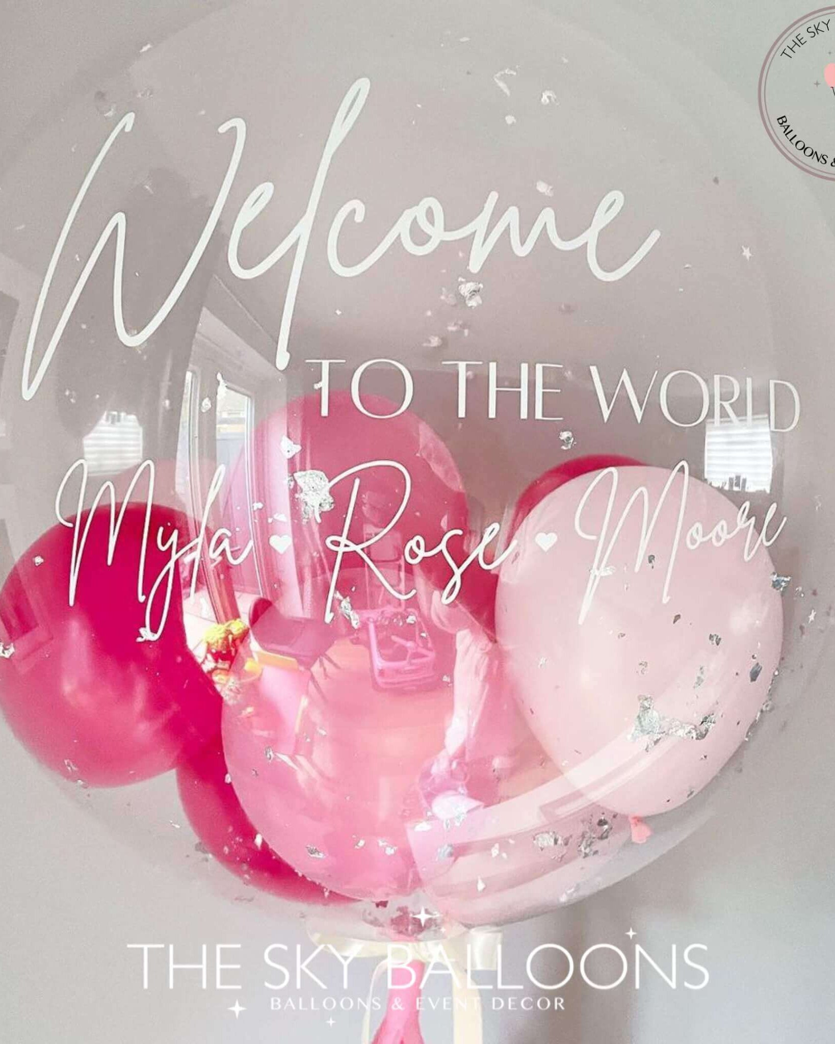 Welcome Home Rose Balloons