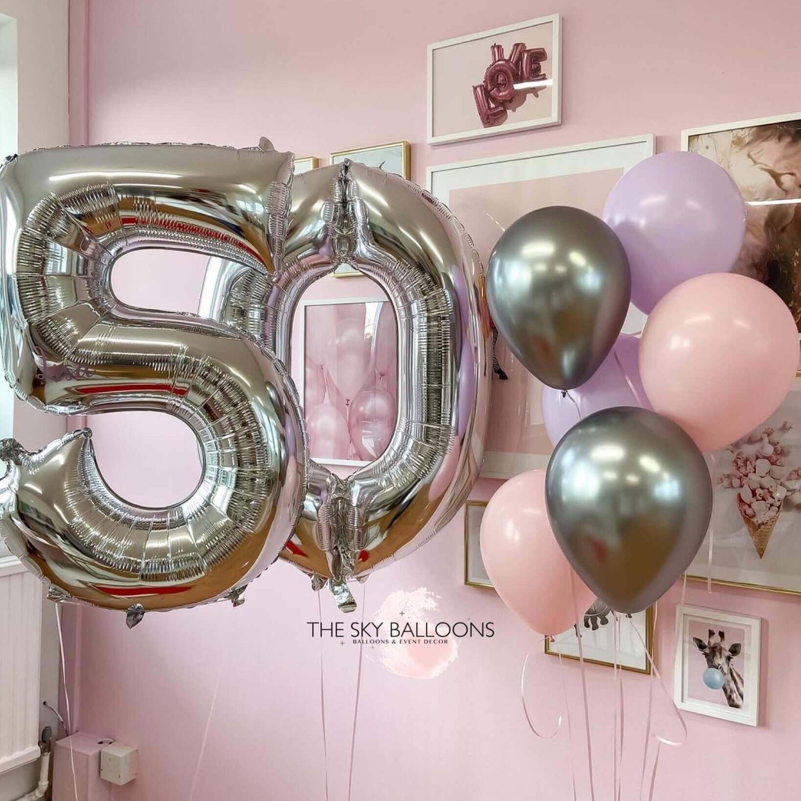 Happy 50th Birthday Balloons Set