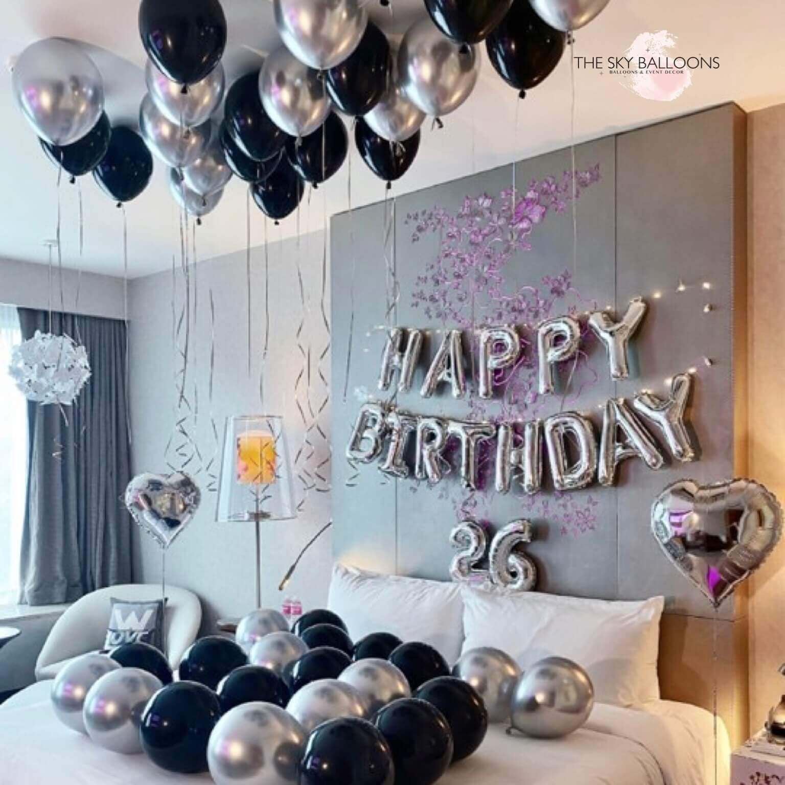 Happy Birthday Hotel & Room Balloons Arrangement