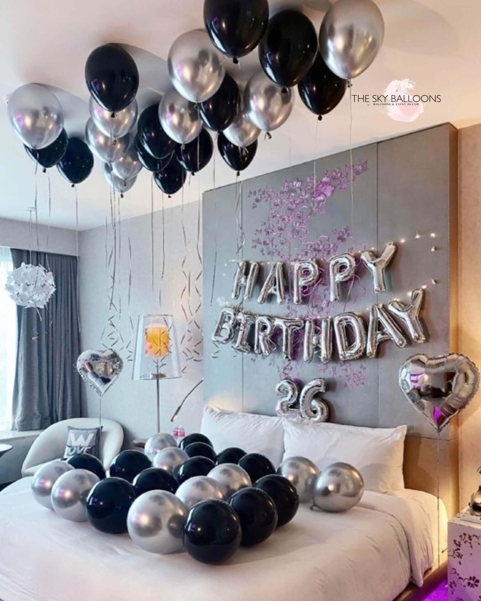 Happy Birthday Hotel & Room Balloons Arrangement