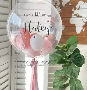 inflated helium balloon