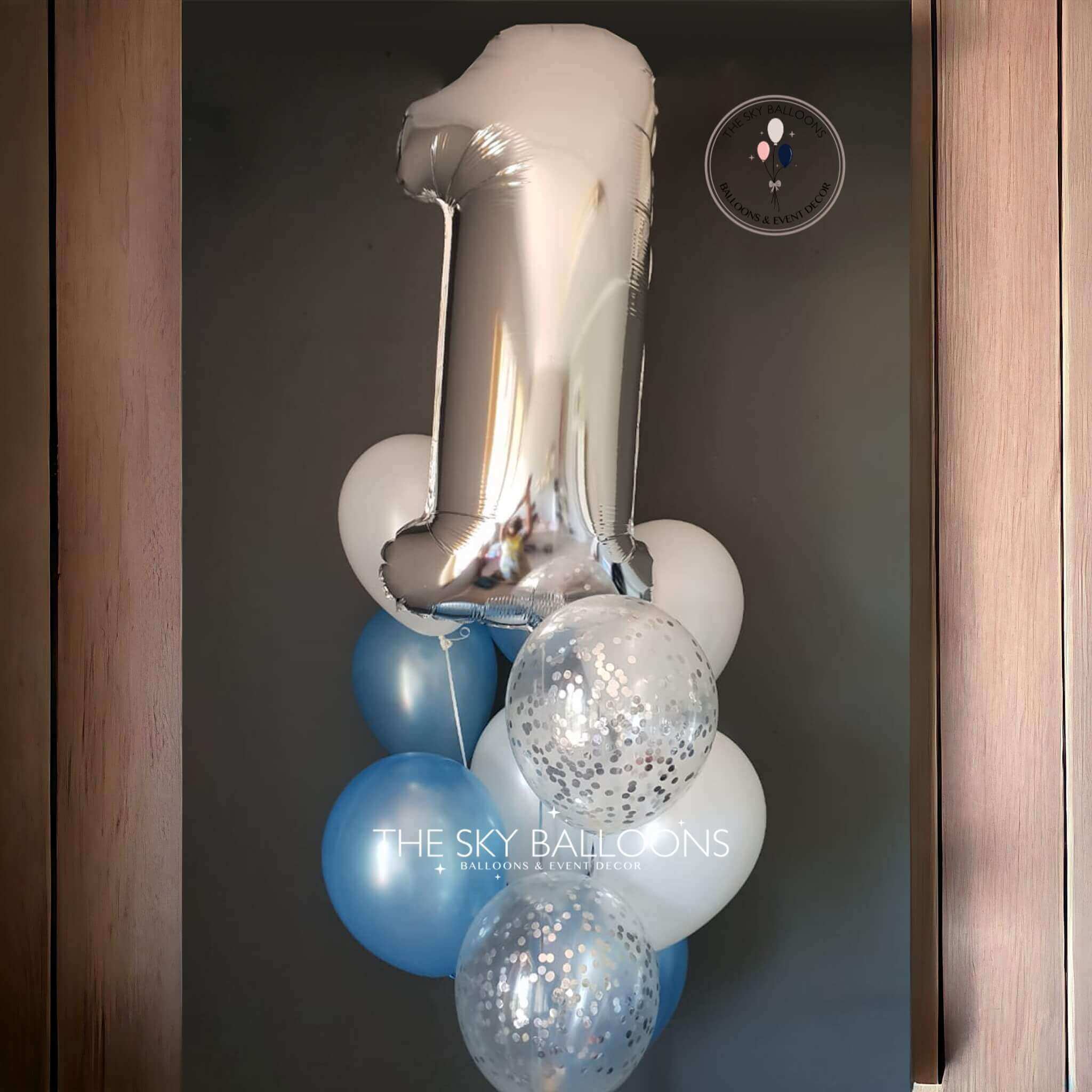 Happy 1st Balloons Bouquet Gift