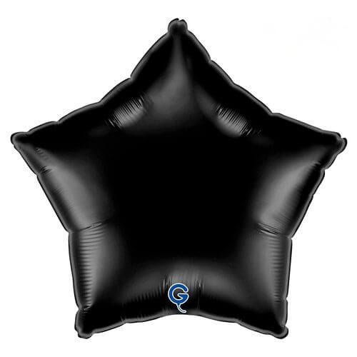 Black Satin Star Foil Balloon
