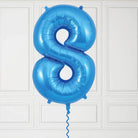 40-Inch Blue Number 8 Balloon – Helium Filled with Weight