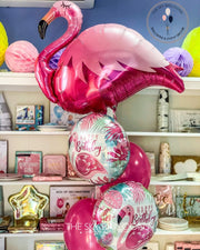 Pink Flamingo Balloons Gift