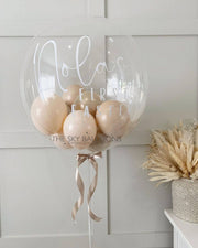 Beige Personalized Balloon