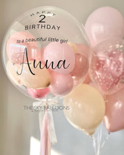 Happy 2nd Birthday Personalized Bubble