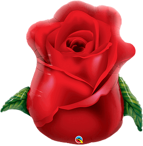 84cm Red Rose Foil Balloon