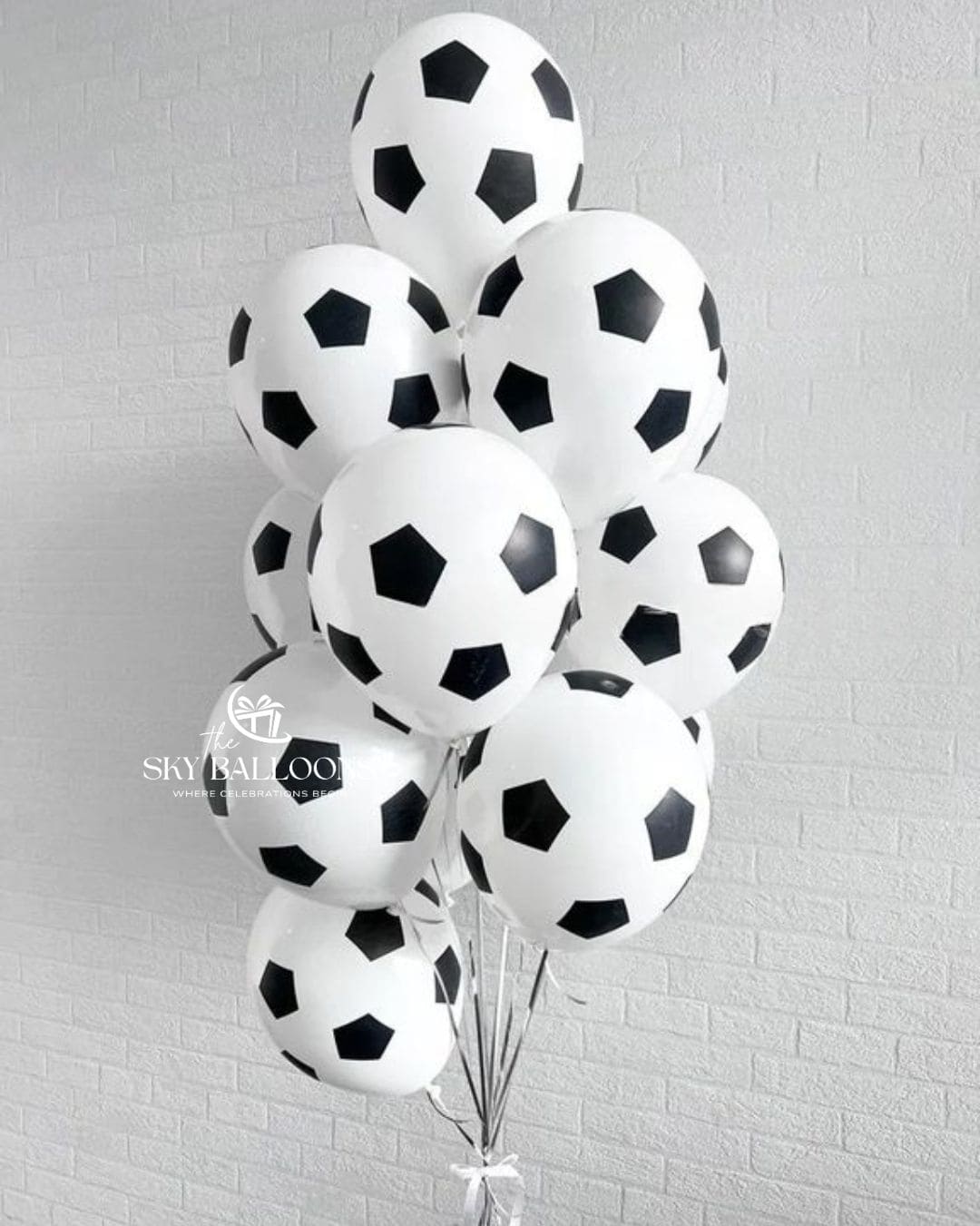 Football Print Balloon Bouquet