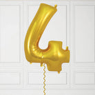 40-Inch Gold Number 4 Balloon – Helium Filled with Weight