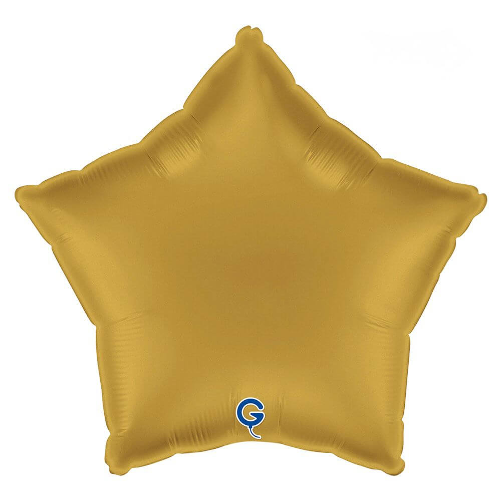 Gold Satin Star Foil Balloon