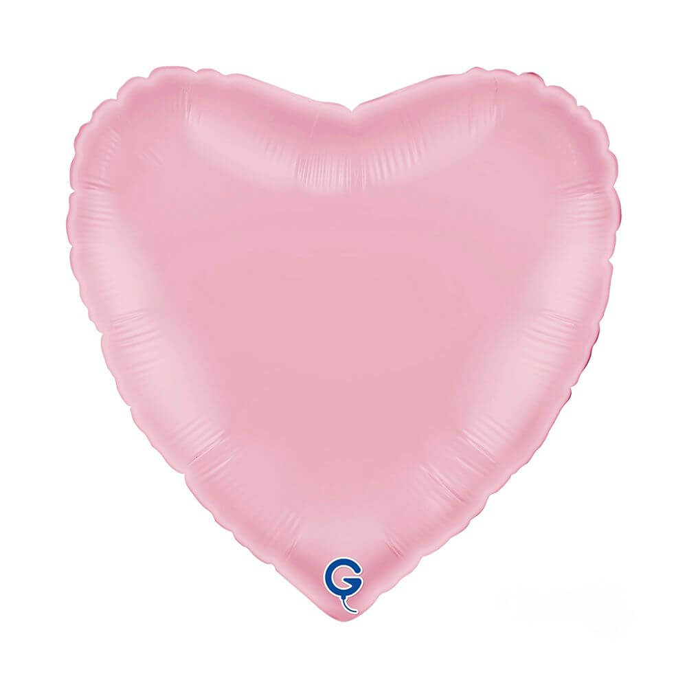 Matte Pink Satin Heart Foil Balloon