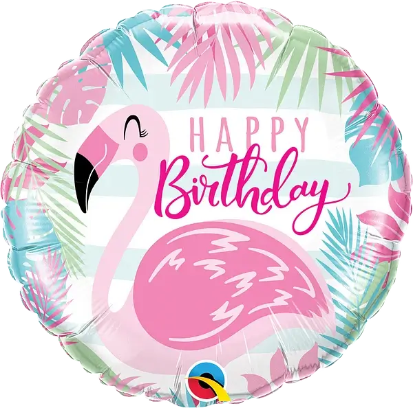 Happy Birthday Flamingo Foil Balloon