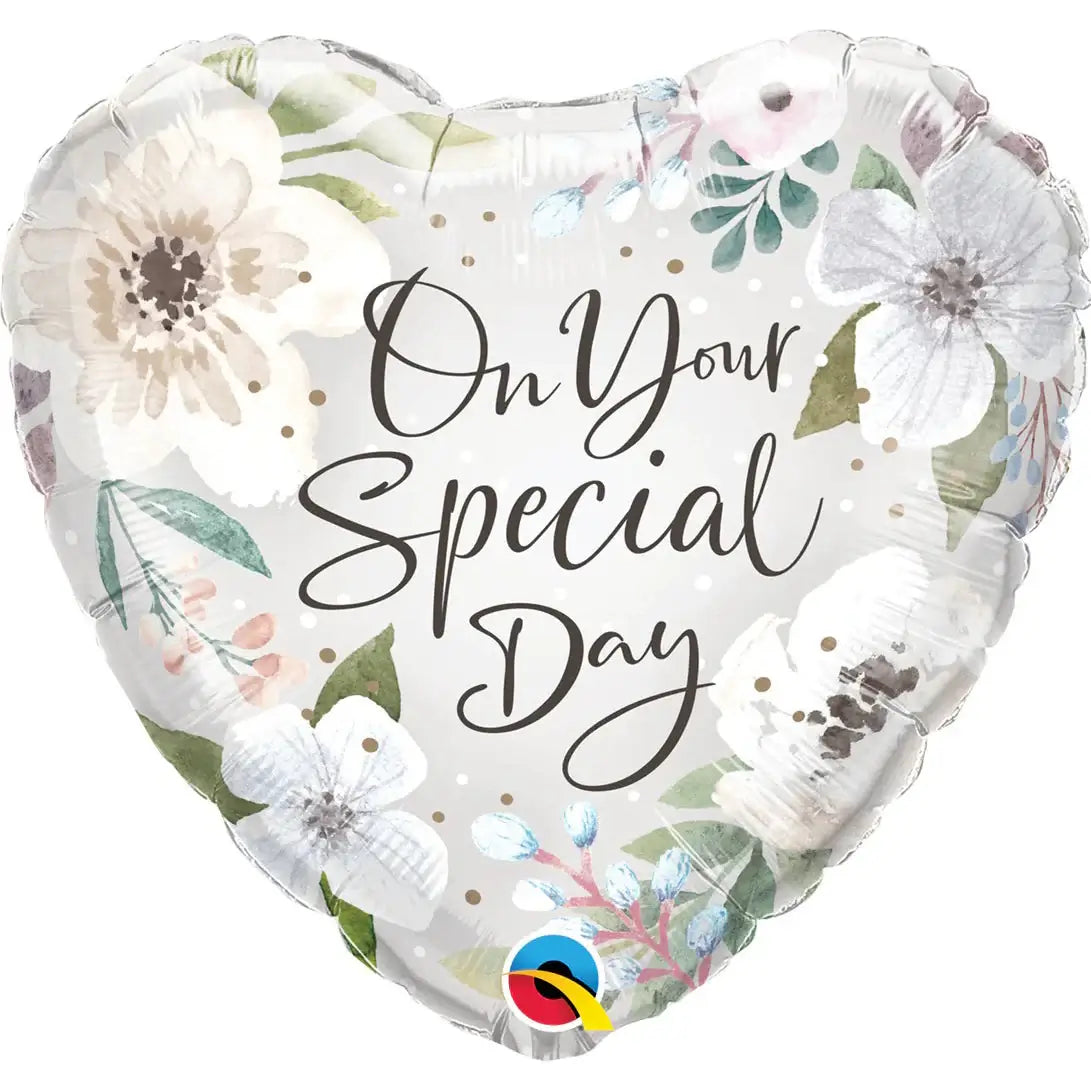 On Your Special Day Heart Foil Balloon