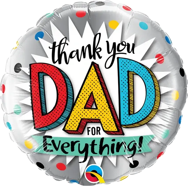 Thank You Dad For Everything Foil Balloon