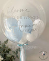Pastel Blue Welcome Balloons
