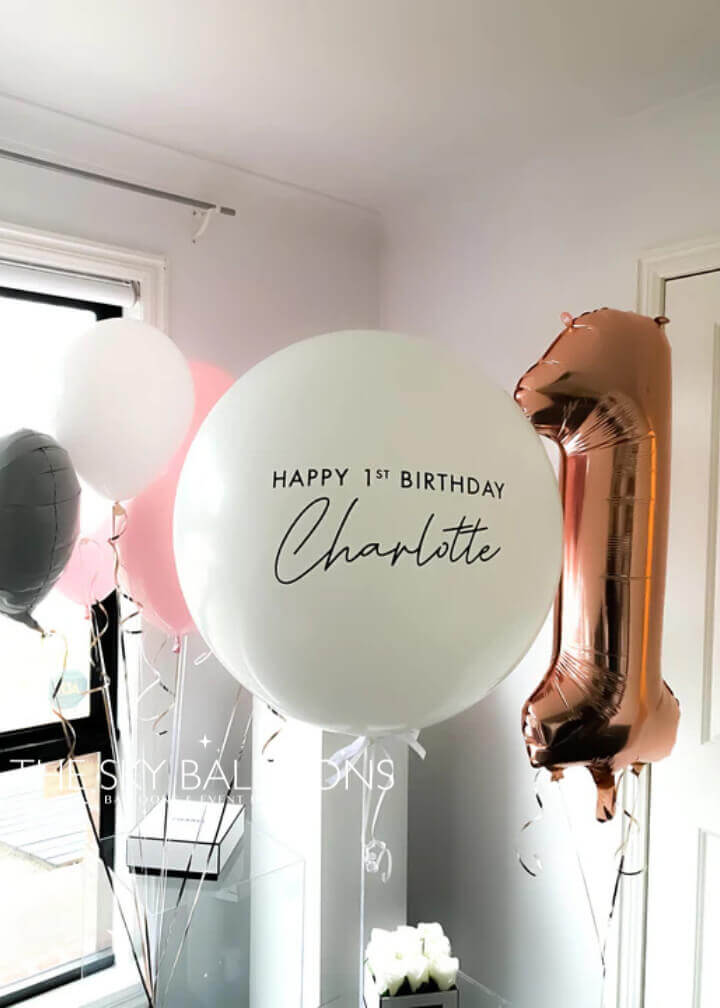 Pink Personalized Balloon