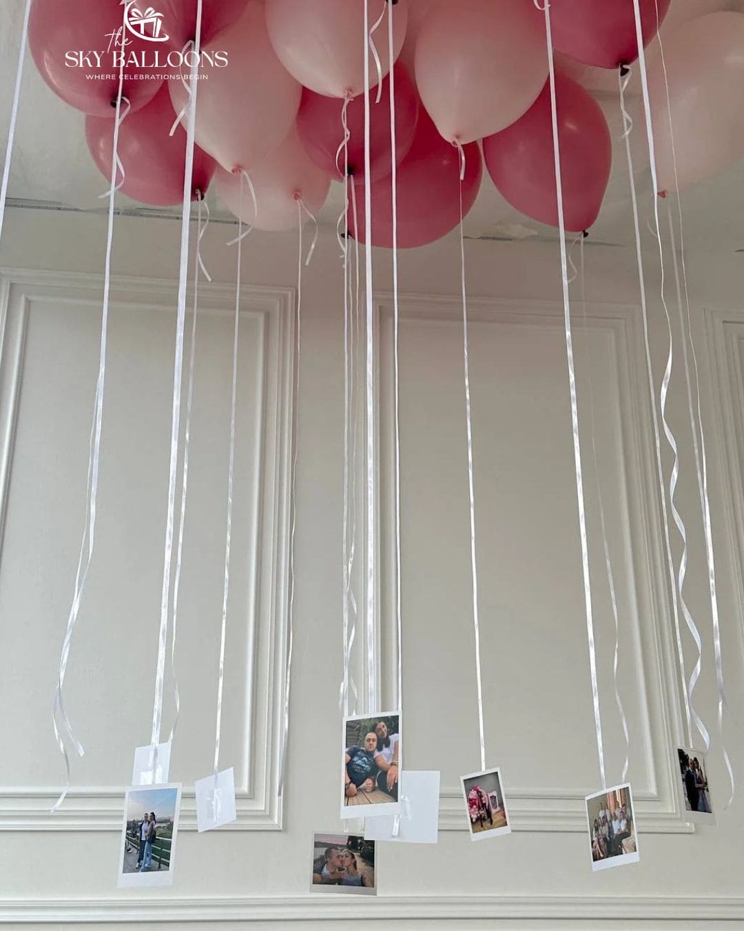 Pink Photo Ceiling Balloons