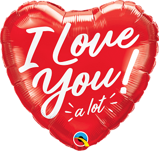 I Love You A Lot Heart Foil Balloon