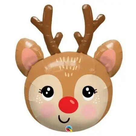 Reindeer Head Foil Balloon