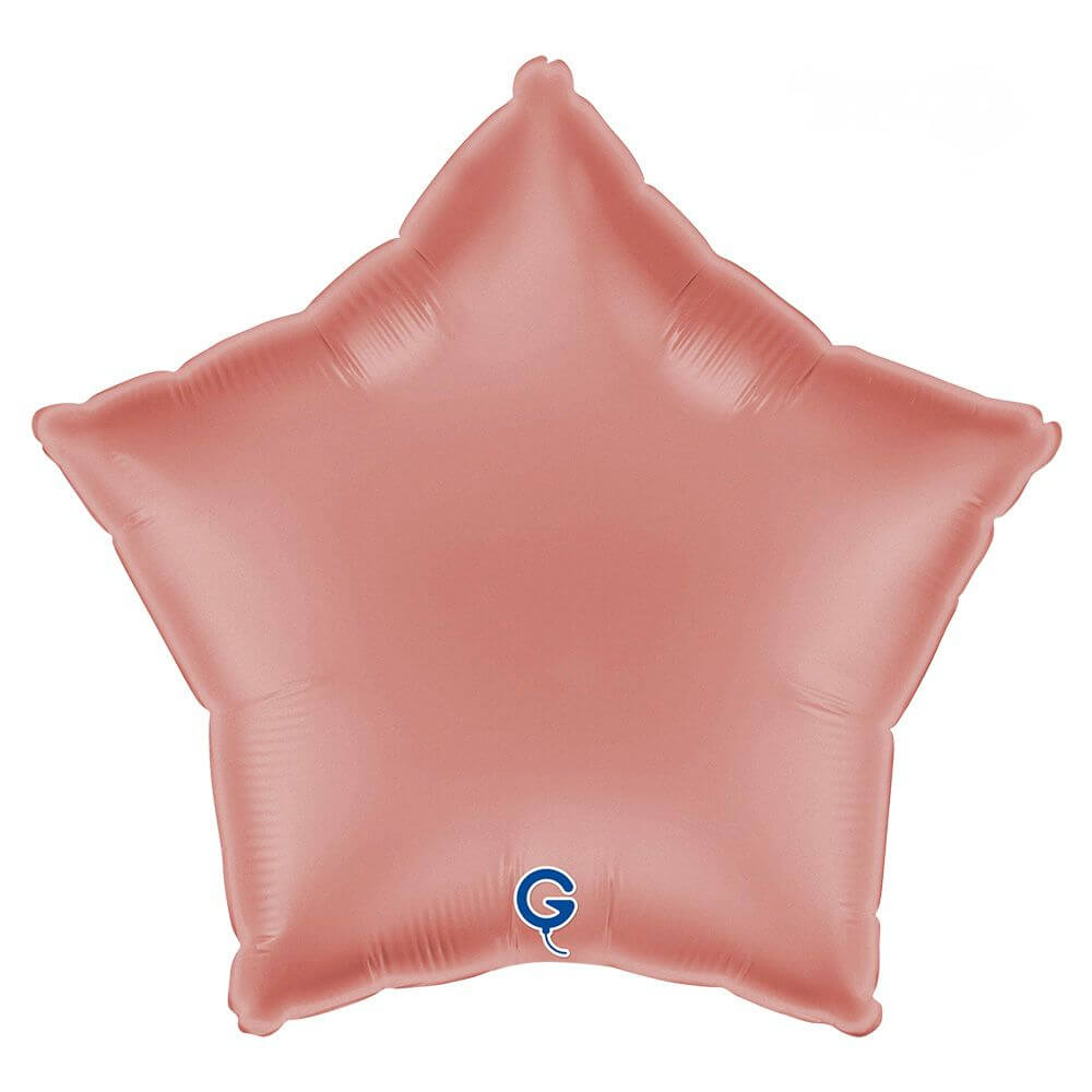 Rose Gold Satin Star Foil Balloon