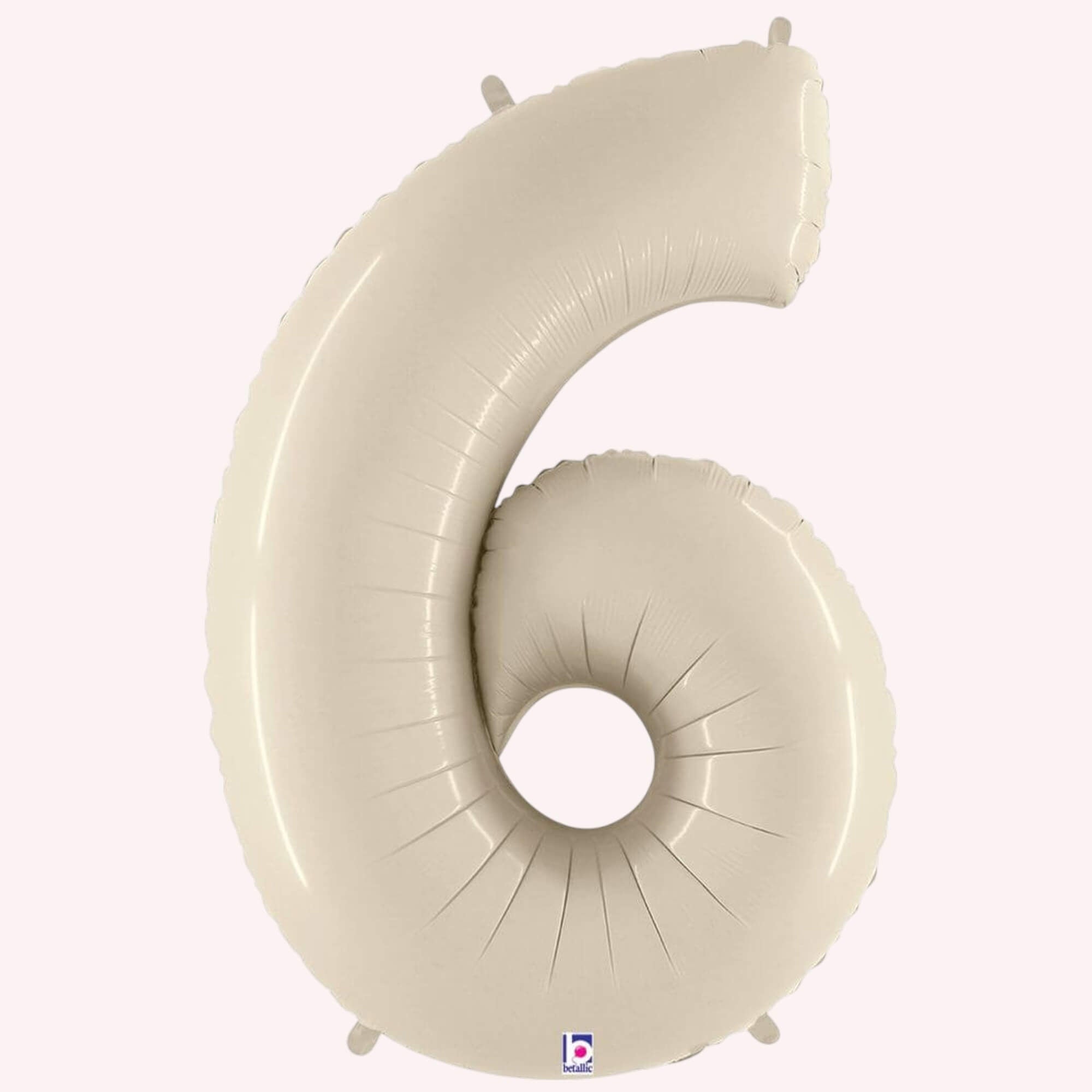 White Sand Number 6 Balloon