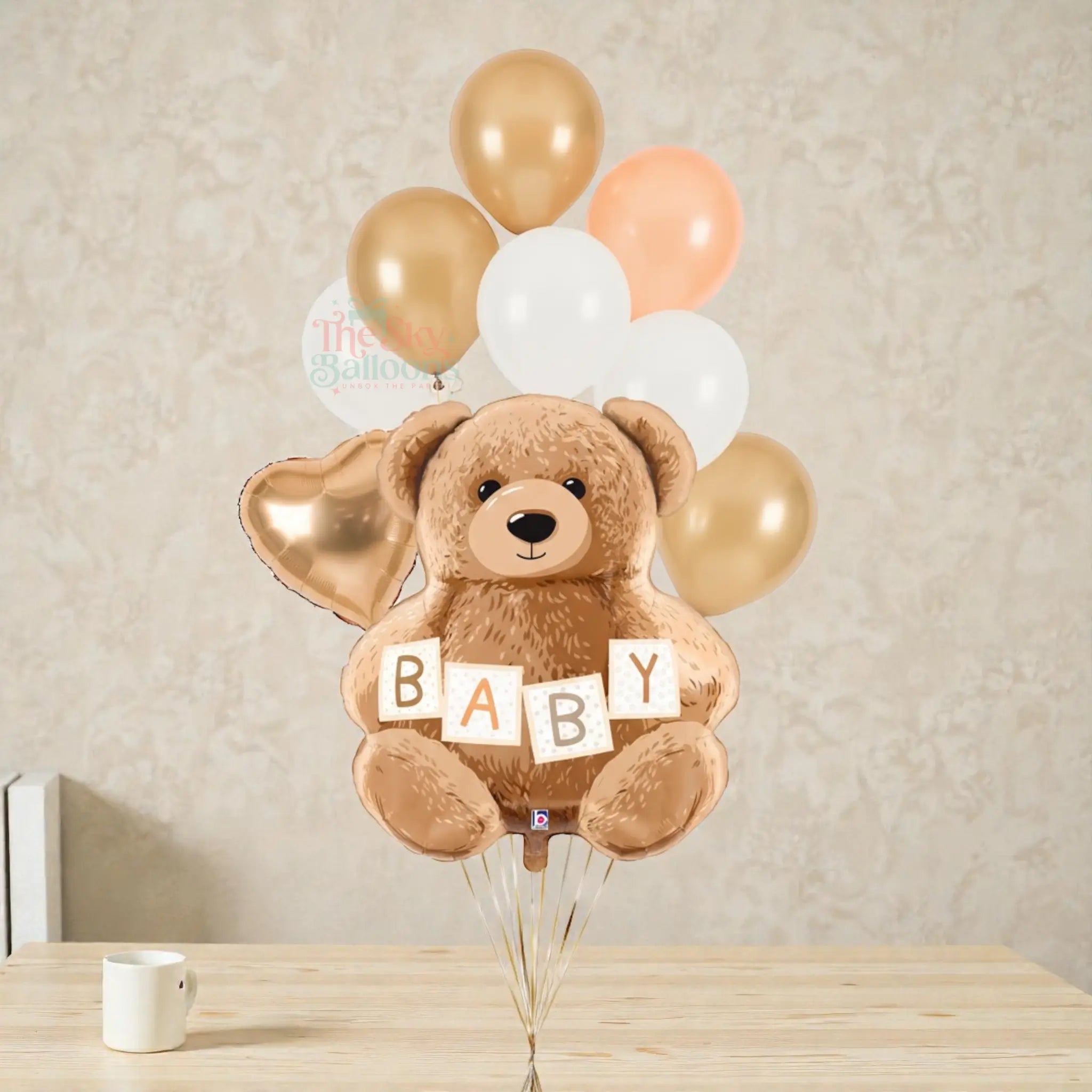 Baby Teddy Bear Balloon Bouquet