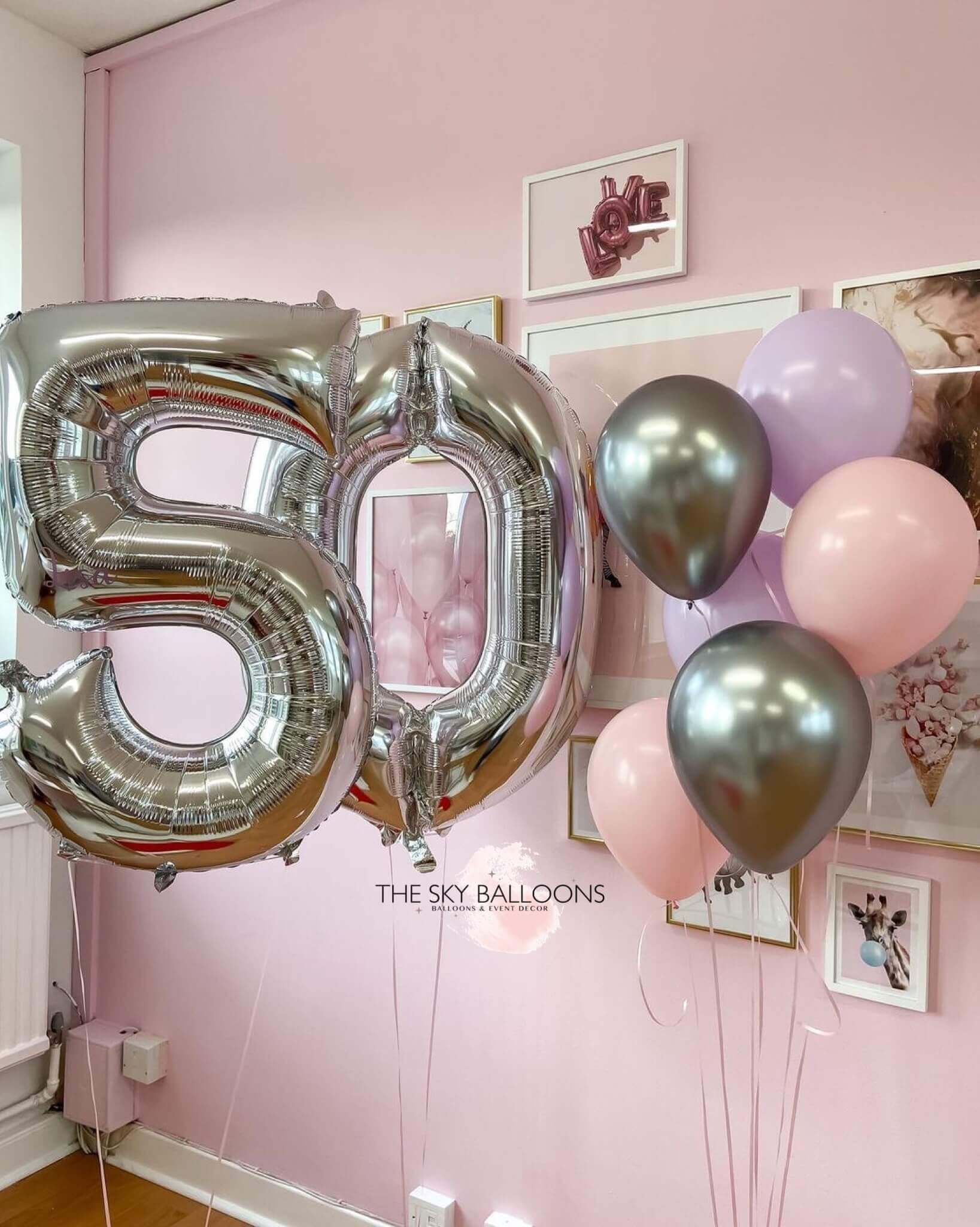 Happy 50th Birthday Balloons Set