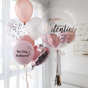 Rose Gold Valentine Balloons
