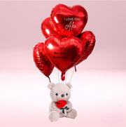 Hearts And Teddy Bear Balloons