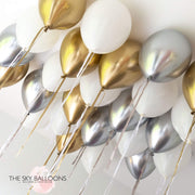 Stylish Chrome Helium Ceiling Balloons