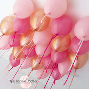 Rose Pink Helium Ceiling Balloons